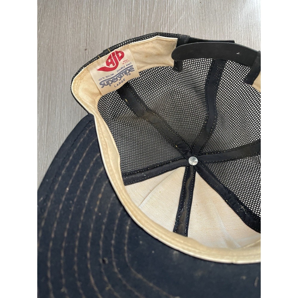 Vtg 70s Chicago Sting NASL Soccer Yellow/Black Snapback Hat AJD SuperStripe - Picture 6 of 6